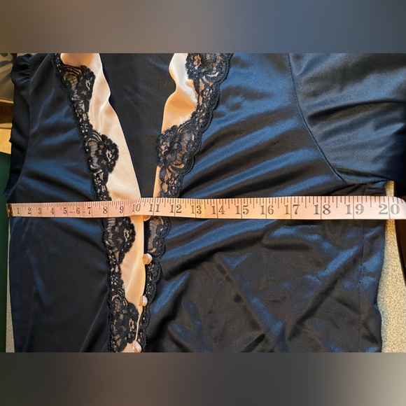 Vintage Undercover Wear Blue & Pink Silky 2pc Pj Set Size M - Picture 11 of 16